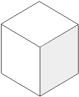 Objekt, který na první pohled vypadá jako čtverec. Z jiného úhlu jako krychle.