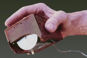Prototyp počítačové myši.