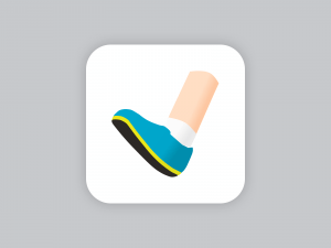 Ikona pro aplikaci na sledování sportovních aktivit.